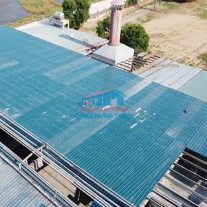 Đơn vị thi công lắp đặt mái tôn - thay mái tôn nhà xưởng tại Đức Hòa Long An