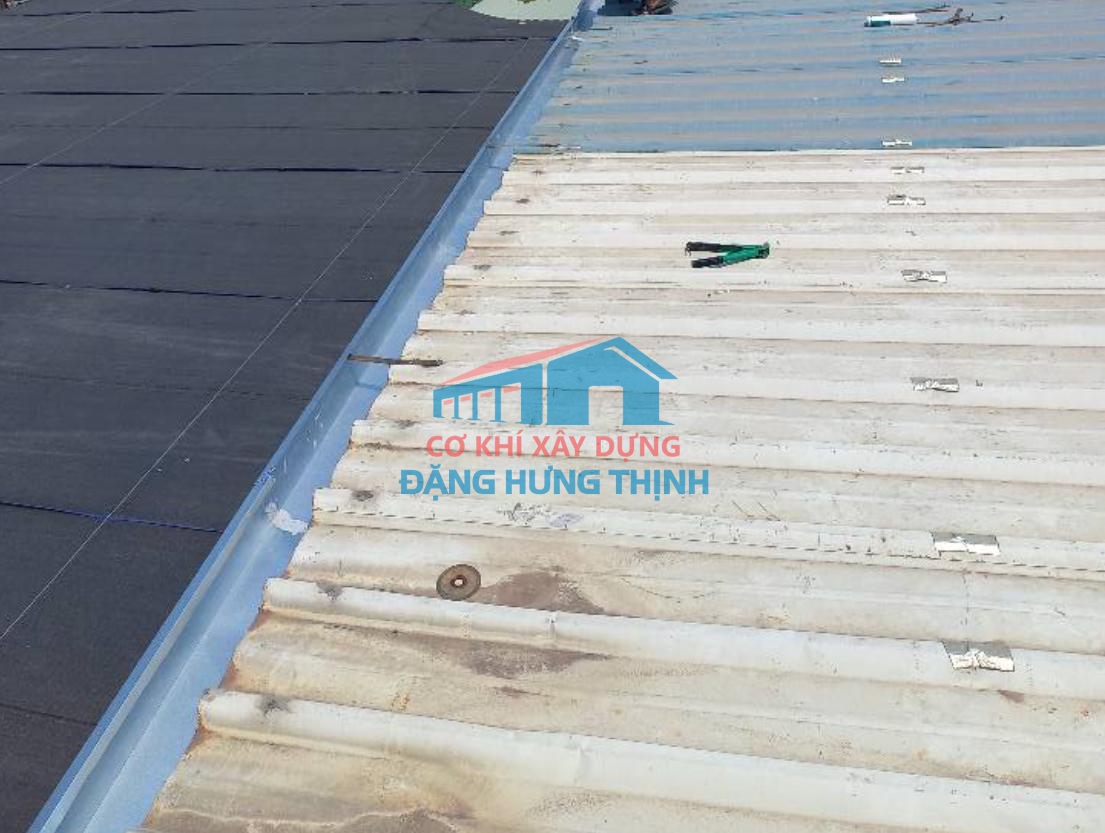 Thi công lắp đặt máng xối kho xưởng tại Biên hòa Đồng Nai