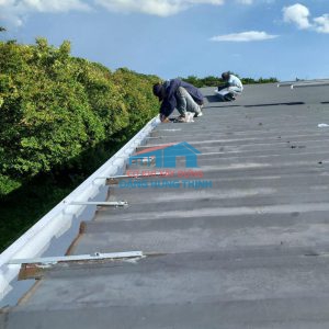 Thi công lắp đặt máng xối kho xưởng tại Biên hòa Đồng Nai