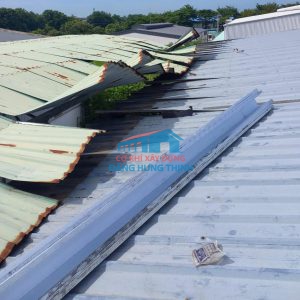 Thi công lắp đặt máng xối kho xưởng tại Biên hòa Đồng Nai