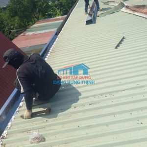 Thi công lắp đặt máng xối kho xưởng tại Đồng Nai