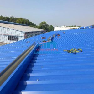 Thi công lắp đặt máng xối kho xưởng tại Đồng Nai