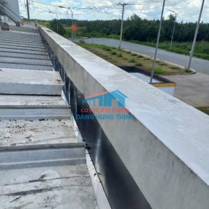 Thi công lắp đặt máng xối kho xưởng tại Nhơn Trạch Đồng Nai