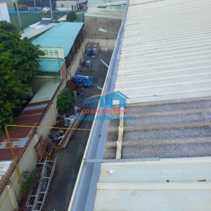 Thi công lắp đặt máng xối kho xưởng tại Trảng Bom Đồng Nai