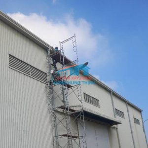 Thi công lắp đặt máng xối kho xưởng tại Trảng Bom Đồng Nai