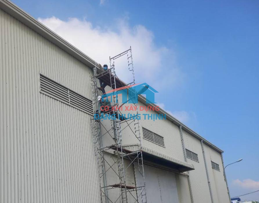 Thi công lắp đặt máng xối kho xưởng tại Trảng Bom Đồng Nai